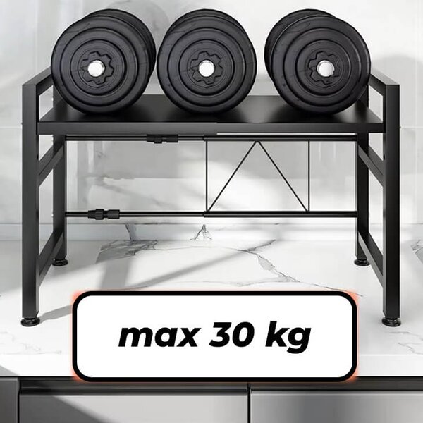 Разтегателен кухненски стелаж Magicrack™, Бяло