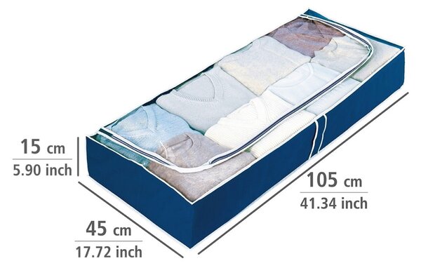 Текстилна кутия за съхранение под леглото, дължина 103 cm Ocean - Wenko