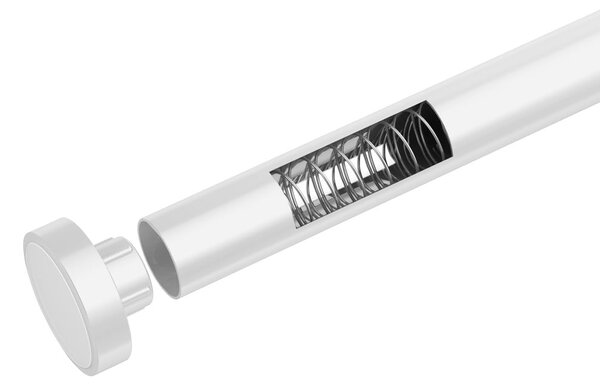 Бял телескопичен стълб за баня, дължина 70-115 см Luz - Wenko