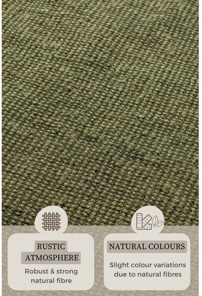 Пътека от юта в цвят каки 80x200 cm Bouclé - Hanse Home