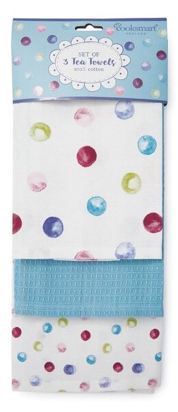 Памучни кърпи за съдове в комплект 3 бр. 45x65 cm Spotty Dotty – Cooksmart ®