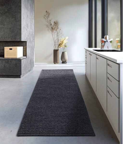 Тъмносива ръчно изработена вълнена пътека 80x200 cm Francois – Villeroy&Boch
