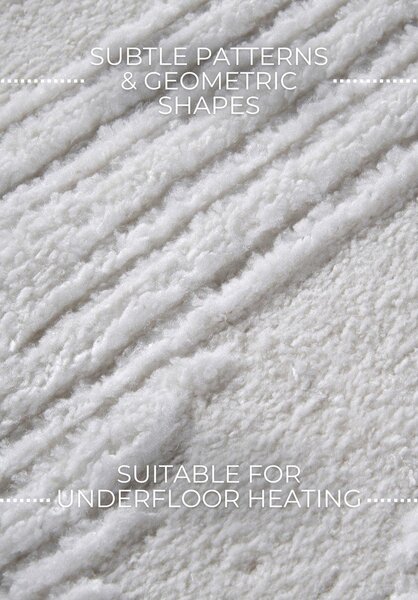 Кремава пътека 80x240 cm Bartoux Cream White – Elle Decoration