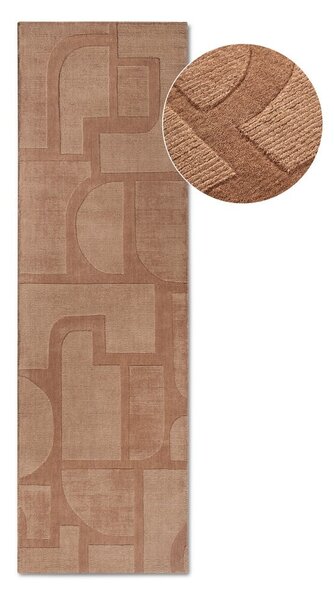 Кафява ръчно изработена вълнена пътека 80x250 cm Alexis – Villeroy&Boch