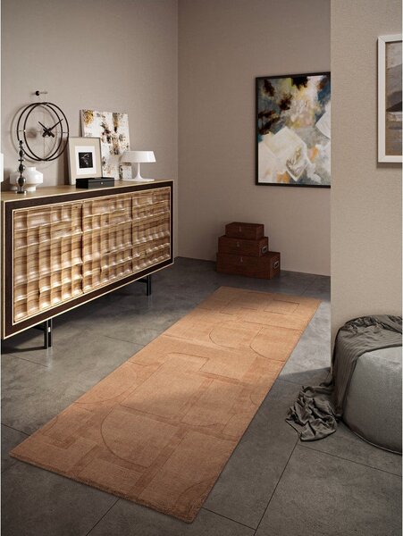 Кафява ръчно изработена вълнена пътека 80x250 cm Alexis – Villeroy&Boch