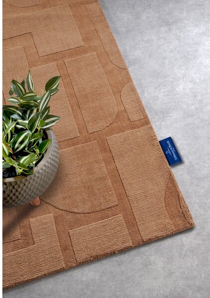 Кафява ръчно изработена вълнена пътека 80x250 cm Alexis – Villeroy&Boch