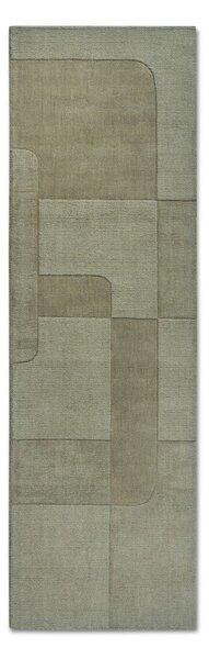 Зелена ръчно изработена вълнена пътека 80x250 cm Charlotte – Villeroy&Boch