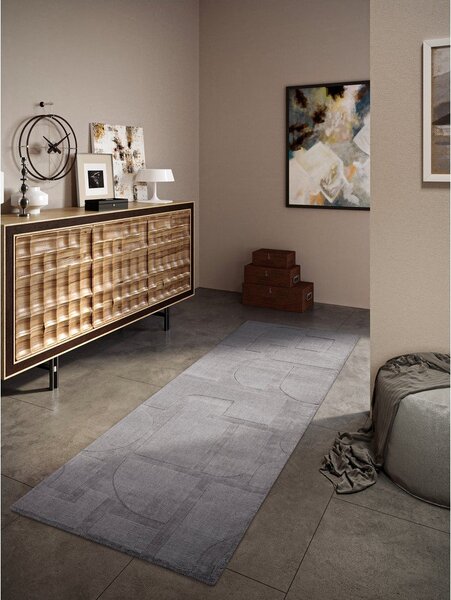 Сива ръчно изработена вълнена пътека 80x250 cm Alexis – Villeroy&Boch