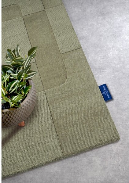 Зелена ръчно изработена вълнена пътека 80x250 cm Charlotte – Villeroy&Boch