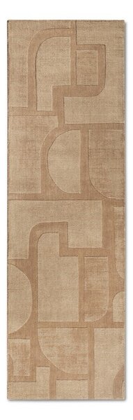 Бежова ръчно изработена вълнена пътека 80x250 cm Alexis – Villeroy&Boch