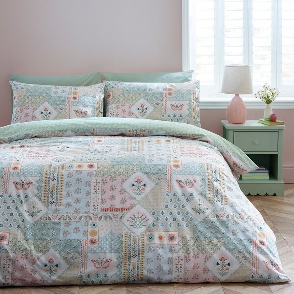 Единично спално бельо 135x200 cm Folk Patchwork – Catherine Lansfield