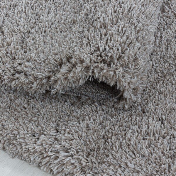 Светлокафява пътека 80x250 cm Fluffy – Ayyildiz Carpets