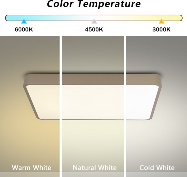 Brilagi - LED таванна плафониера POOL LED/48W/230V 3000/4000/6000K 50x50 см бежова