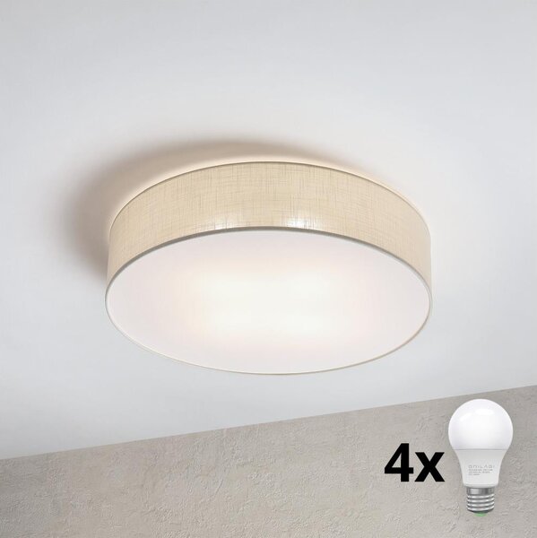 Brilagi - LED таванно осветително тяло SIRIJA 4xE27/60W/230V диам. 60 см кремаво