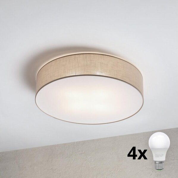 Brilagi - LED таванно осветително тяло SIRIJA 4xE27/60W/230V Ø 60 см бежово