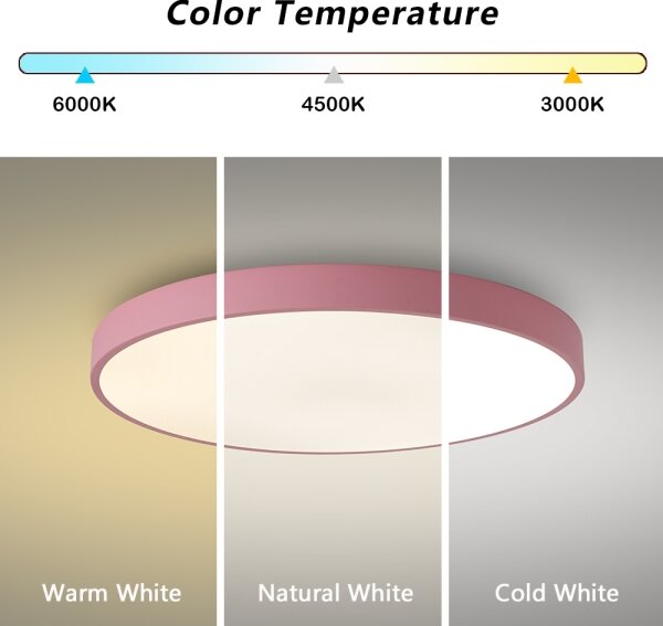 Brilagi - LED таванно осветително тяло POOL LED/60W/230V 3000/4000/6000K 60 cm розово
