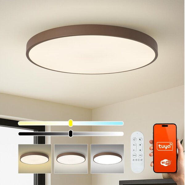 Brilagi-LED Димируемо осветително тяло POOL SMART LED/128 Вт/230 В 100 см Wi-Fi Tuya+ДУ кафяво