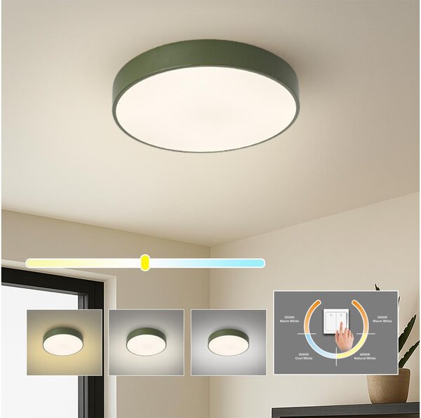 Brilagi - LED таванно осветително тяло POOL LED/36W/230V 3000/4000/6000K 30 см зелено