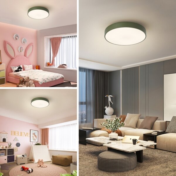 Brilagi - LED плафон POOL LED/36W/230V 3000-6000K 30 см зелен, с възможност за димиране + дистанционно управление