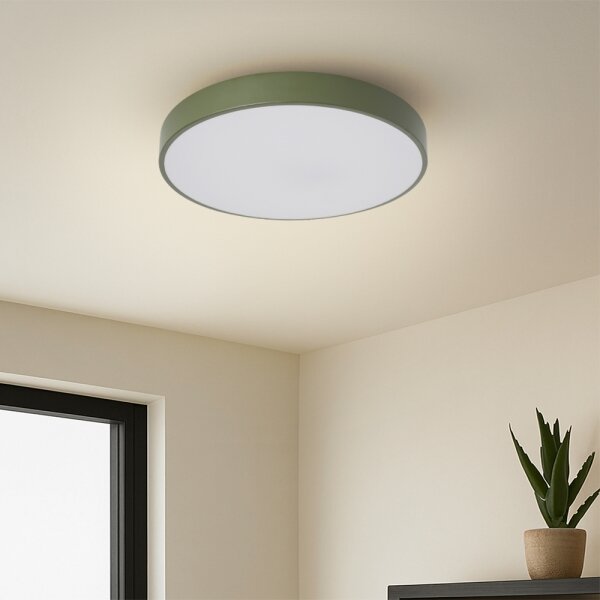 Brilagi - LED плафон POOL LED/36W/230V 3000-6000K 30 см зелен, с възможност за димиране + дистанционно управление
