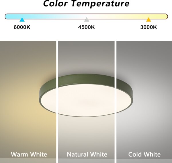 Brilagi - LED плафон POOL LED/36W/230V 3000-6000K 30 см зелен, с възможност за димиране + дистанционно управление