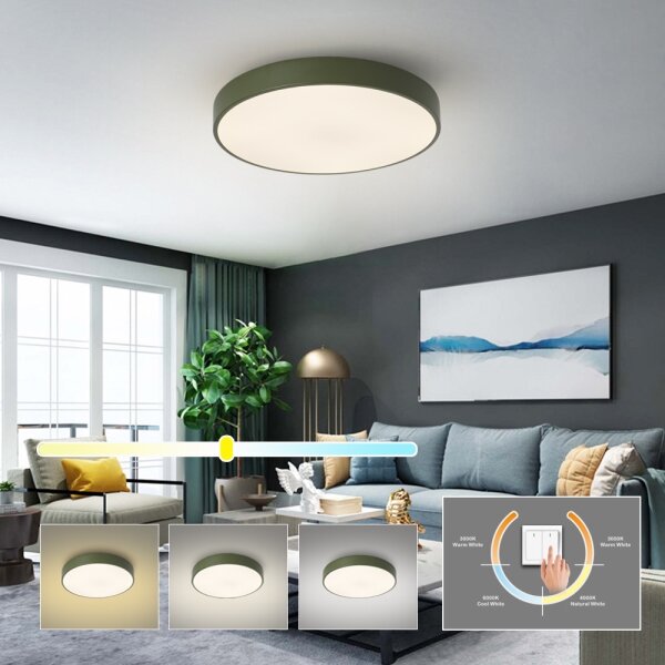 Brilagi - LED таванно осветително тяло POOL LED/60W/230V 3000/4000/6000K 50 см зелено