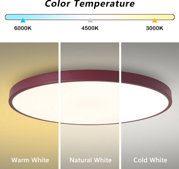 Brilagi - LED таванно осветително тяло POOL LED/100W/230V 3000/4000/6000K 80 cm бордо