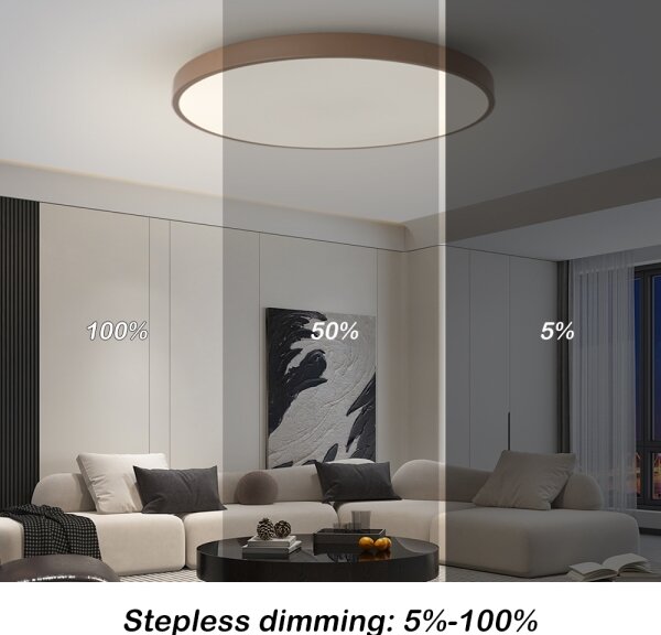 Brilagi-LED димируемо осветително тяло POOL SMART LED/100W/230V 80 cm Wi-Fi (Tuya) + дистанционно управление, кафяво