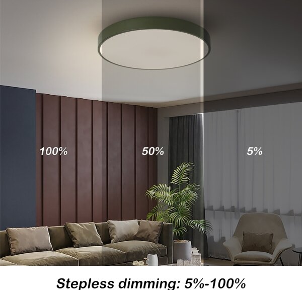 Brilagi - димируем LED плафон POOL LED/60W/230V 3000-6000K 50 cm зелен+ДУ