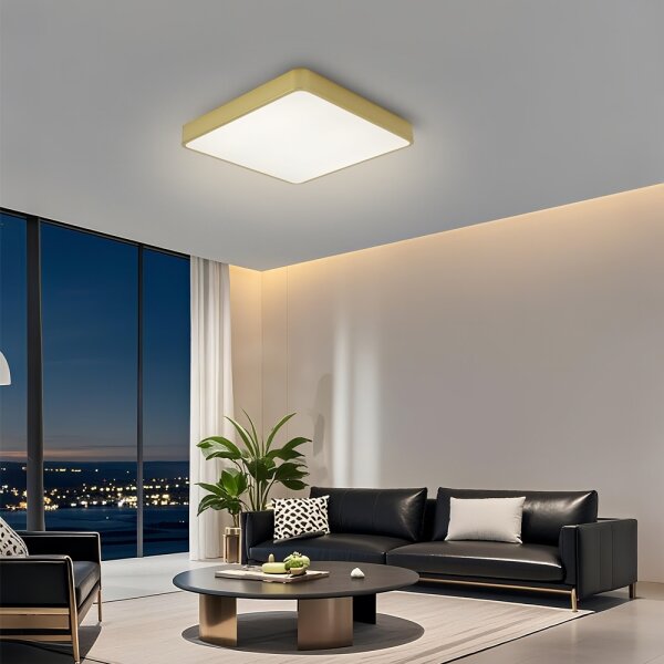 Brilagi-LED димируемо таванно осветително тяло POOL LED/36W/230V 3000-6000K 40x40 см златисто+ДУ