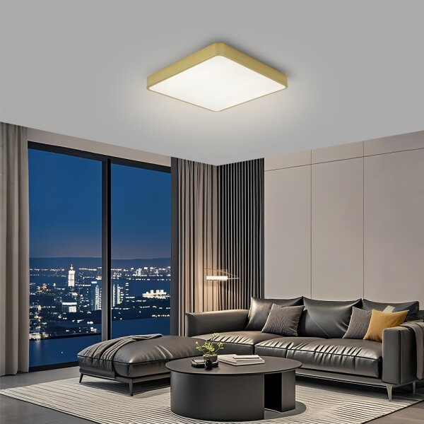 Brilagi-LED димируемо таванно осветително тяло POOL LED/36W/230V 3000-6000K 40x40 см златисто+ДУ