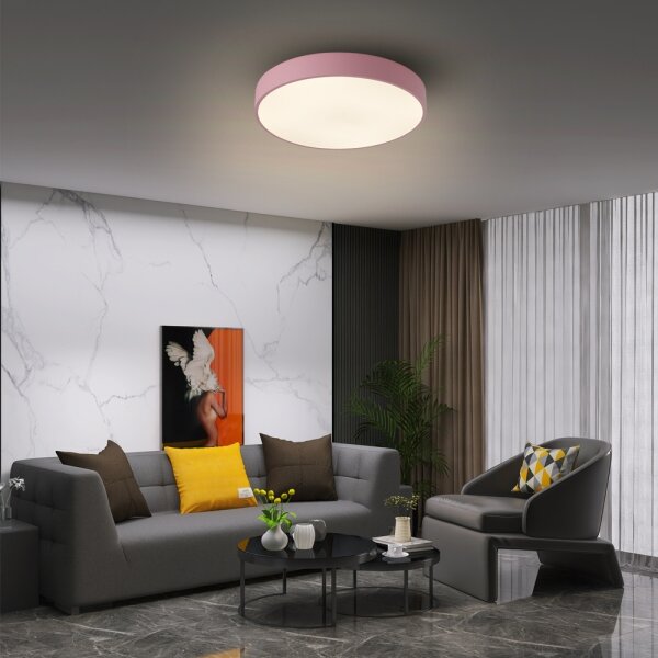 Brilagi - димируемо LED таванно осветително тяло POOL LED/36W/230V 3000-6000K 30 cm розово+ДУ