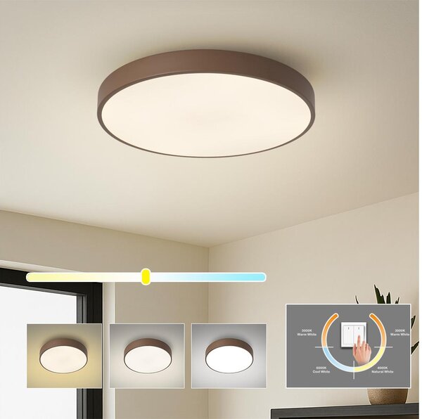 Brilagi - LED таванно осветително тяло POOL LED/48W/230V 3000/4000/6000K 40 см кафяво