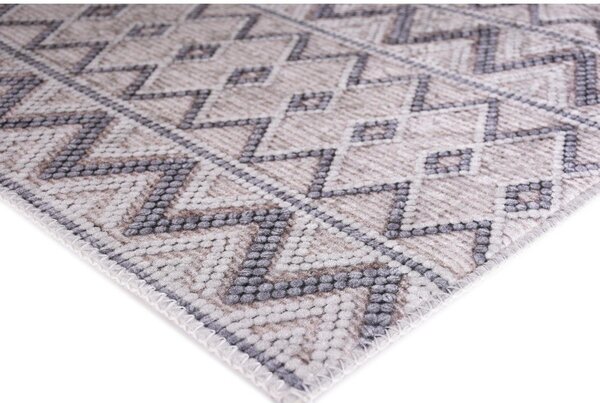 Сива пътека подходяща за пране 80x200 cm Zig Zag – Vitaus