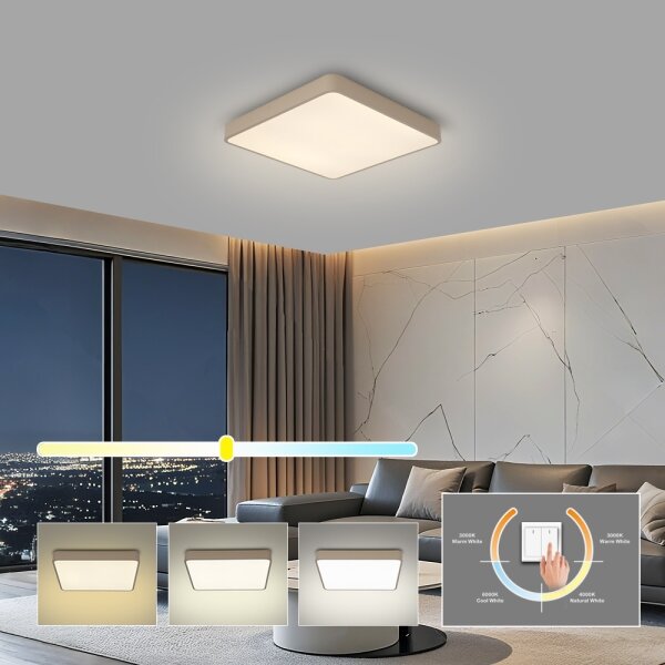 Brilagi - LED таванно осветително тяло POOL LED/36W/230V 3000/4000/6000K 40x40 cm бежово