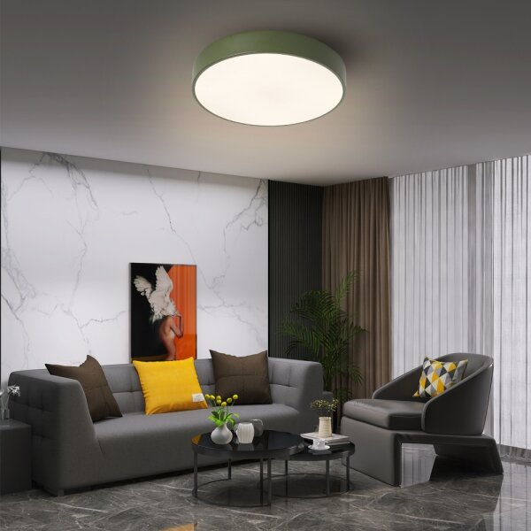 Brilagi - LED плафон POOL LED/36W/230V 3000-6000K 30 см зелен, с възможност за димиране + дистанционно управление