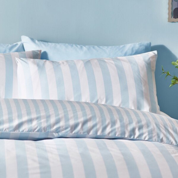 Бяло/синьо единично спално бельо 135x200 cm Stripe Tease – Sassy B