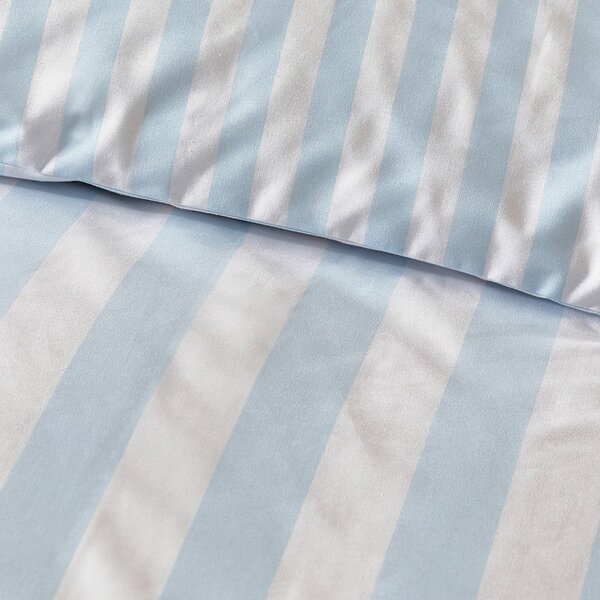 Бяло/синьо единично спално бельо 135x200 cm Stripe Tease – Sassy B