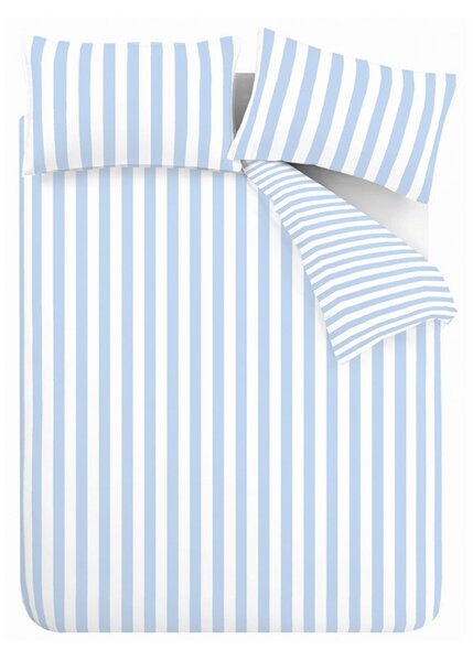 Бяло/синьо единично спално бельо 135x200 cm Stripe Tease – Sassy B