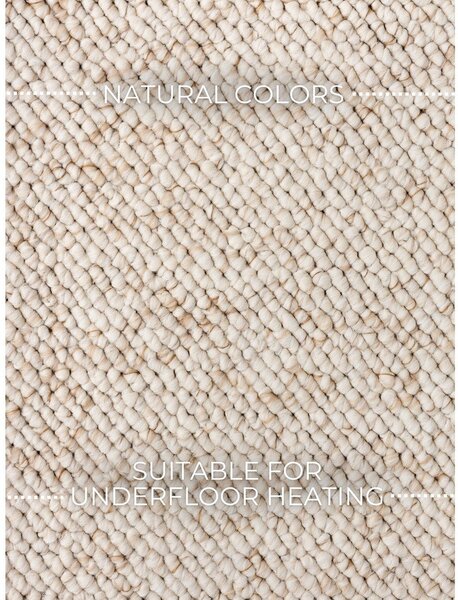 Кремава пътека подходяща за пране 80x240 cm Rocco Cream – Elle Decoration