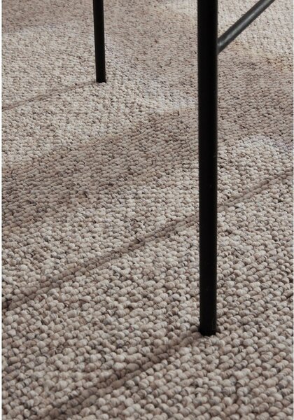 Сиво-кремава пътека подходяща за пране 80x240 cm Rocco Dark Cream – Elle Decoration