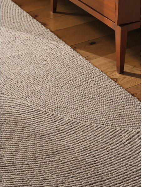 Бежова ръчно изработена вълнена пътека 80x200 cm Calmio – Hanse Home