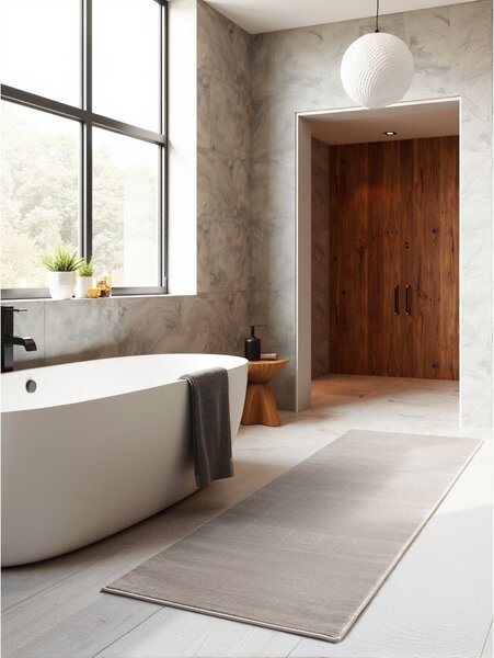 Сива и кремава пътека 80x240 cm Perles Dolomite – Elle Decoration