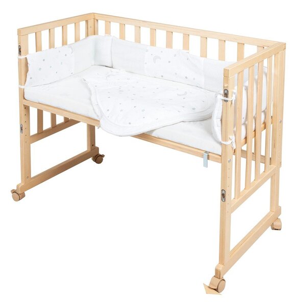 Детско креватче на колелца 90x45 cm естествено Star Magic – Roba