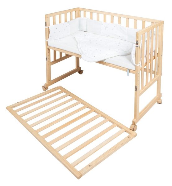 Детско креватче на колелца 90x45 cm естествено Star Magic – Roba