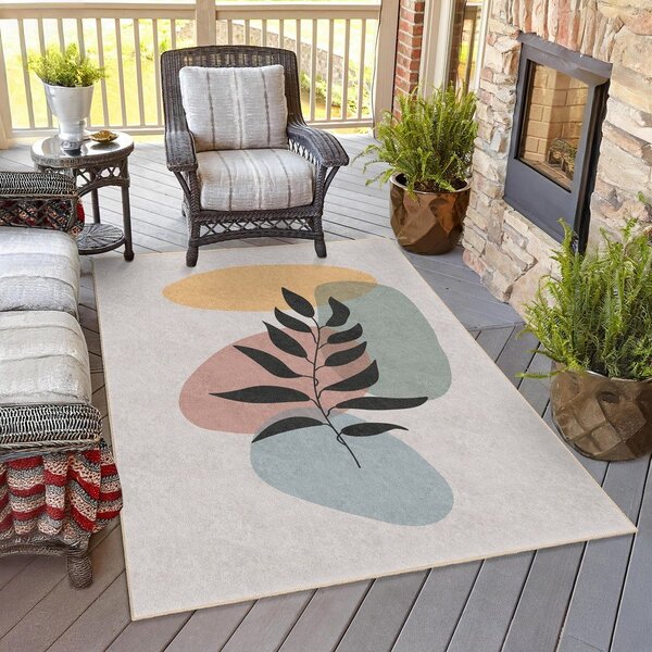 Кремава пътека подходяща за пране 80x200 cm Illustrated Autumn – Mila Home