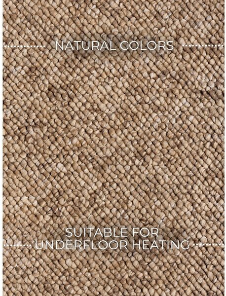 Светлокафява пътека подходяща за пране 80x240 cm Rocco Caramel – Elle Decoration