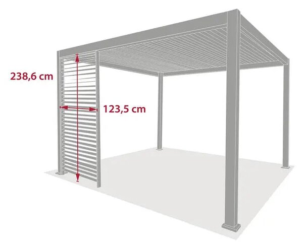 Капак за пергола Hesperide Evora, Цвят Глина, 1.3 m