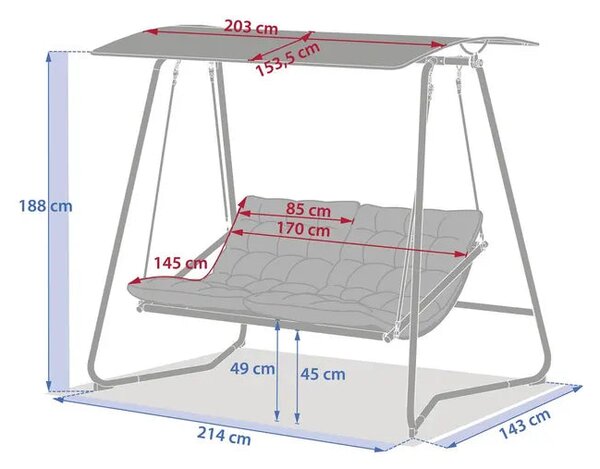 Градинска люлка Hesperide Paopao, Клей