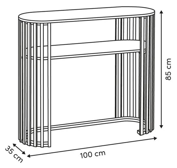 Конзолна маса atmosphera Slat, MDF, 100 cm